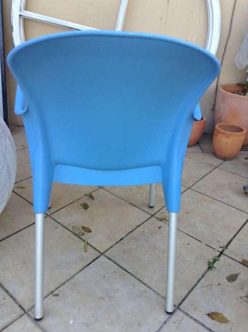 colorful plastic outdoor chairs