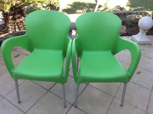 colorful plastic outdoor chairs