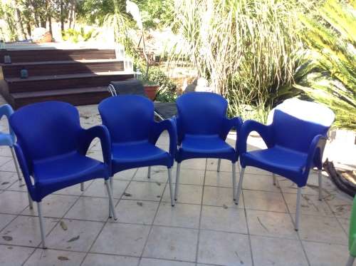 colorful plastic outdoor chairs