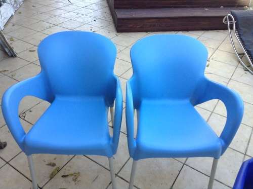 colorful plastic outdoor chairs