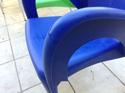 colorful plastic outdoor chairs