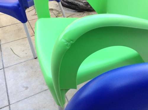 colorful plastic outdoor chairs