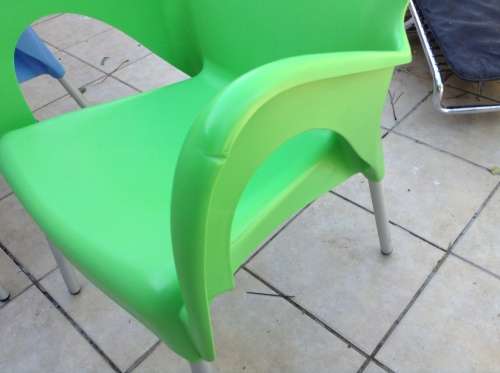 colorful plastic outdoor chairs