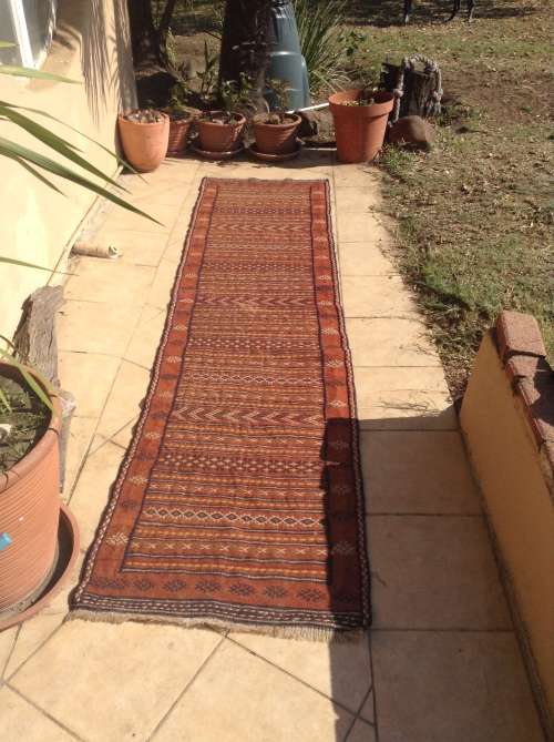 Turkish handmade kelim runner