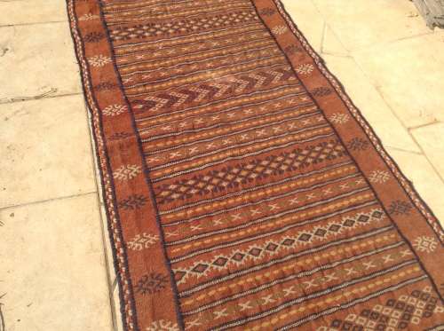 Turkish handmade kelim runner