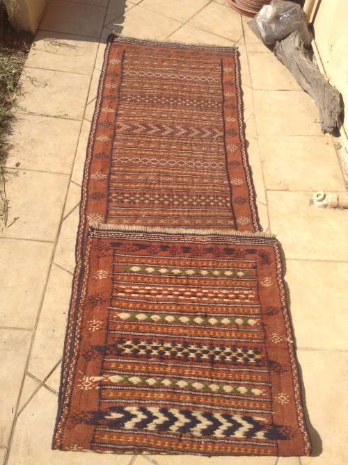 Turkish handmade kelim runner