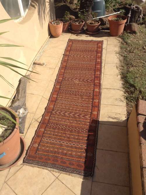 Turkish handmade kelim runner