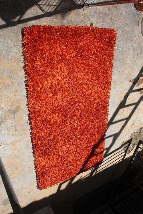 Orange spaghetti shaggy 80x150