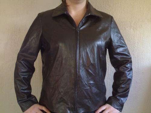 REDUCED Stunning Brown mock leather ladies smart jacket M