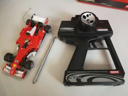 Set of High Spec RC Remote Control Kyosho Mini-Z Racer Ferrari F1 248