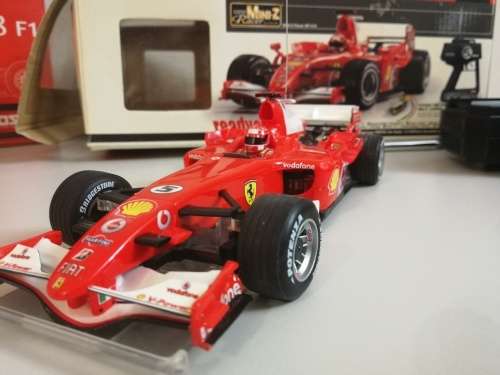 Set of High Spec RC Remote Control Kyosho Mini-Z Racer Ferrari F1 248