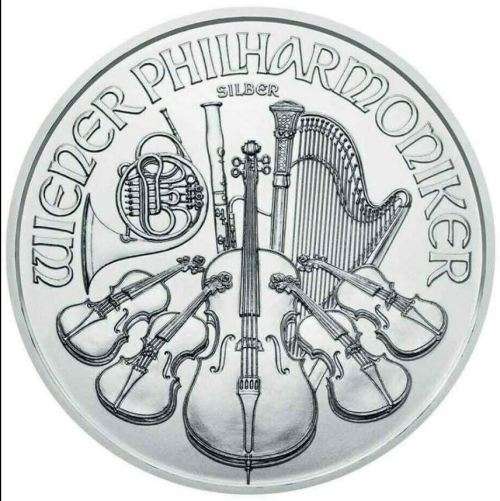 1 oz Silver Philharmonic 999 Fine Silver