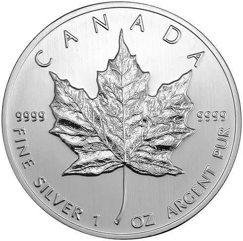 Canadian Maple 1oz Troy Fine 9999 Silver