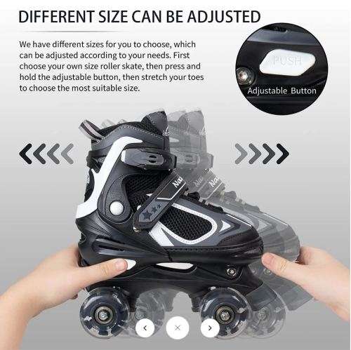 Roller Skates Adjustable 4 Size RollerSkates