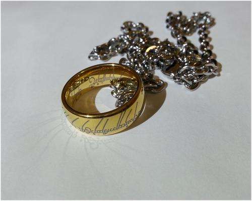 Lord of the Rings The One Ring Golden Tungsten Pendant or Ring