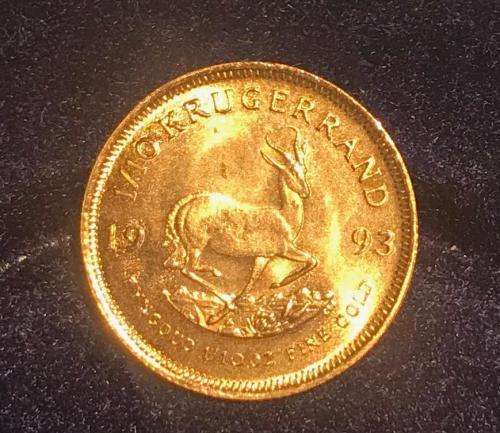 1993 1/10TH OUNCE KRUGER RAND IN FLIP