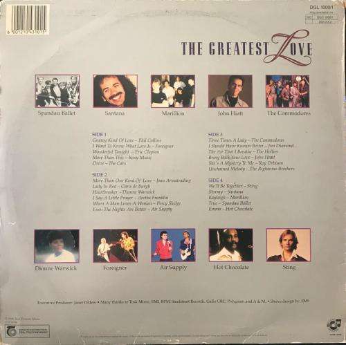 THE GREATEST LOVE 2 LP SET ~ Various Original Artists (1990) LP - SA Press Trutone