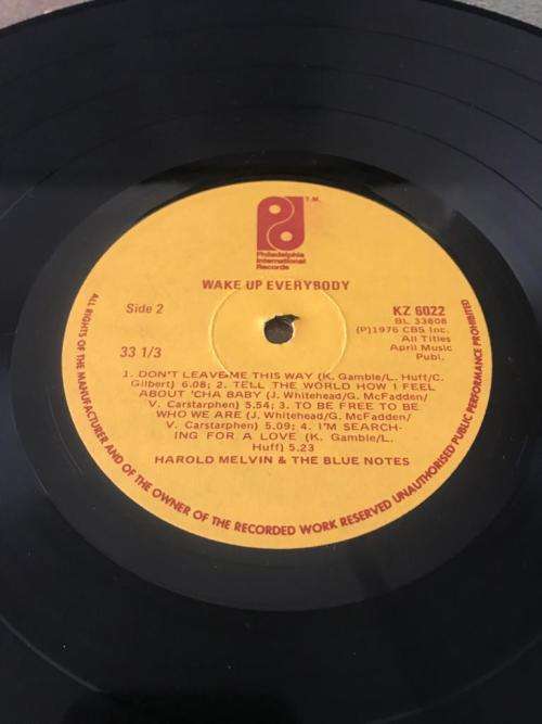 HAROLD MELVIN & THE BLUE NOTES ~ Wake Up Everybody (1976) SA Press
