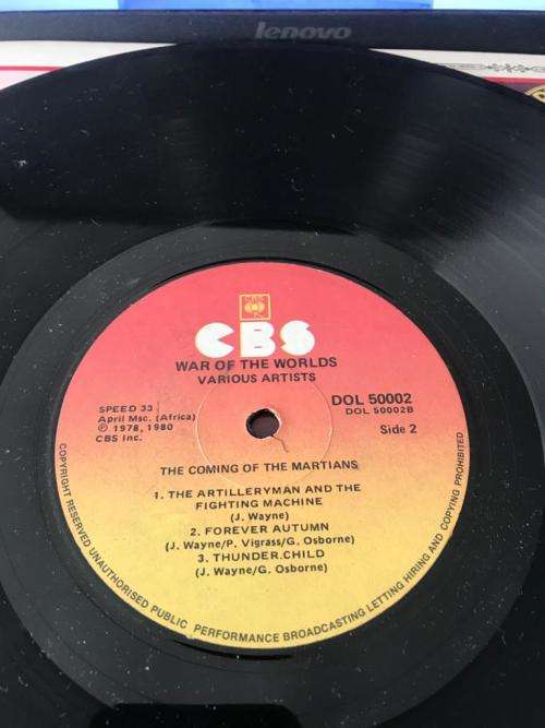 JEFF WAYNE  ~ THE WAR OF THE WORLDS (1980) 2LP - SA Press NM