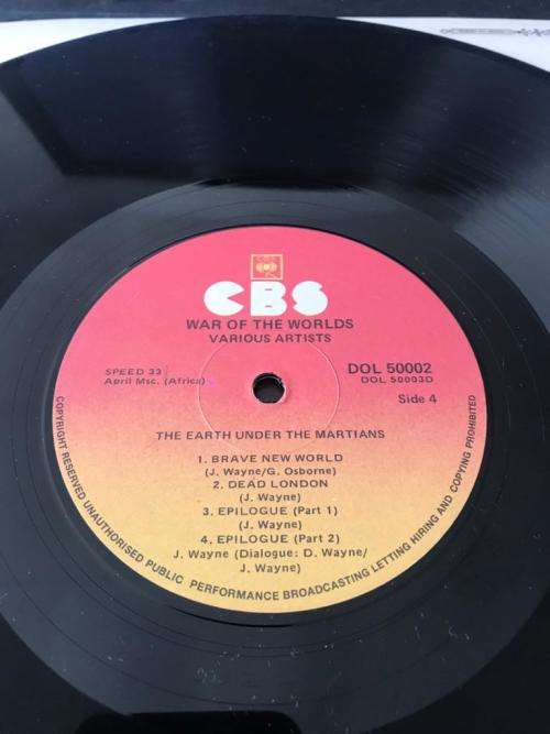JEFF WAYNE  ~ THE WAR OF THE WORLDS (1980) 2LP - SA Press NM