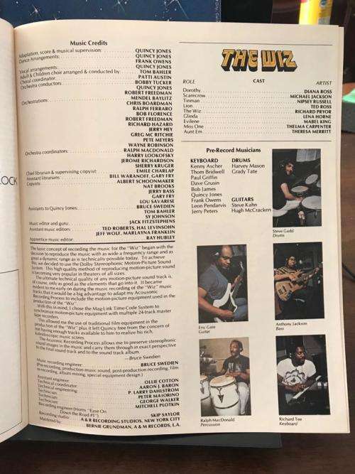 MICHAEL JACKSON DIANA ROSS + OTHERS ~ THE WIZ ~ (DOUBLE LP) 1978 STELLAR MUSICIANS USA PRESS