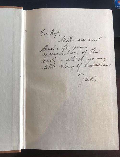 JACK COPE SIGNED & INSCRIBED 1ST EDITION - 1959 - THE ROAD TO YSTERBERG Heineman