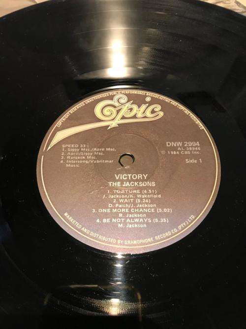 THE JACKSONS - VICTORY (1984) LP - SA Press VINYL VG+/EX
