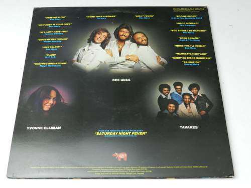 JOHN TRAVOLTA / BEE GEES - SATURDAY NIGHT FEVER (LP) SA Press 1977 RSO LABEL