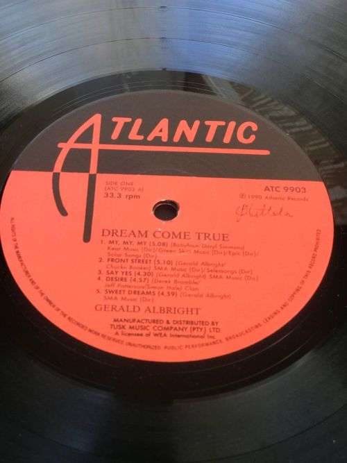 GERALD ALBRIGHT - DREAM COME TRUE (LP)  SA Press 1990