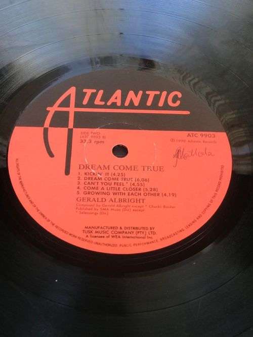 GERALD ALBRIGHT - DREAM COME TRUE (LP)  SA Press 1990