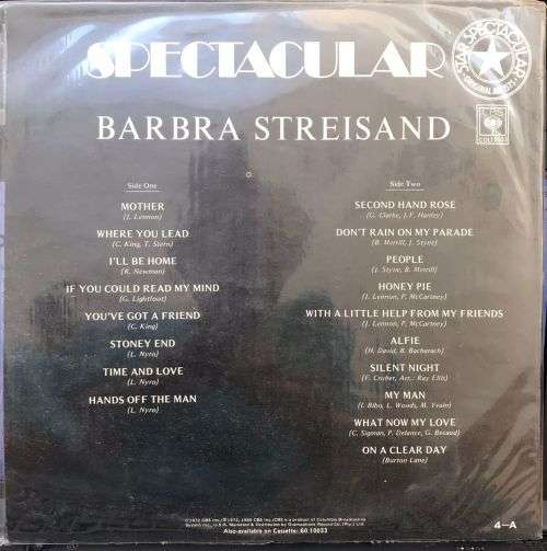 BARBRA STREISAND - SPECTACULAR (LP)  RHODESIA / ZIMBABWE Press 1980