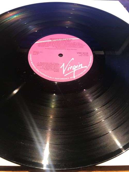 BELINDA CARLISLE - NM COPY - HEAVEN ON EARTH (LP) VIRGIN LABEL SA PRESS