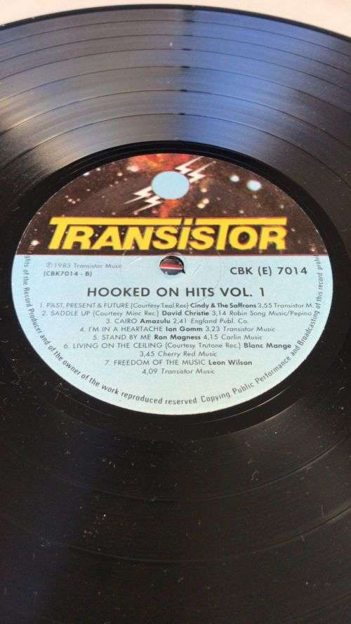 HOOKED ON HITS VOL 1 - Various Original Artists (LP) 1983 - Transistor Label SA Press