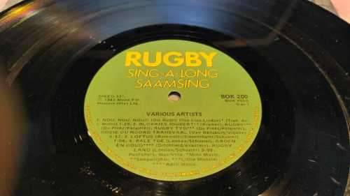 RUGBY SING-A-LONG SAAMSING - Various Original Artists / Rugby Favourites (LP) SA PRESS 1985