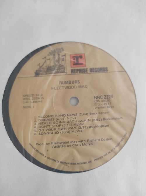FLEETWOOD MAC - RUMOURS (LP) SA PRESS 1977