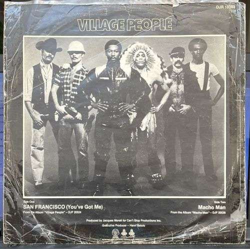 VILLAGE PEOPLE - SAN FRANCISCO / MACHO MAN 12` SINGLE (LP) UK PRESS 1978