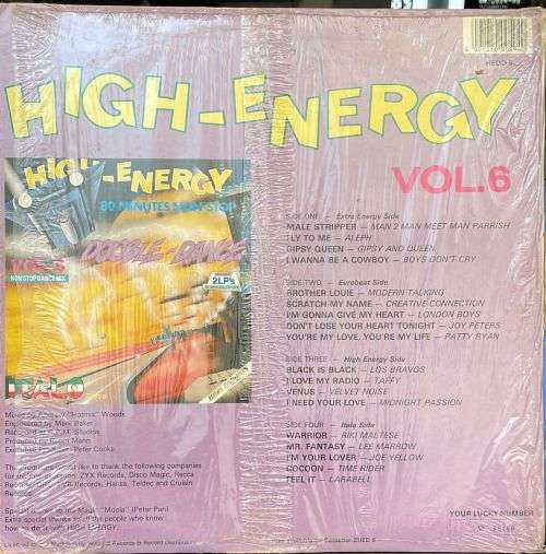 HIGH-ENERGY 80 MINUTES NON-STOP VOL.6 ITALO DISCO (LP) SA 1986 - VG+/EX CONDITION