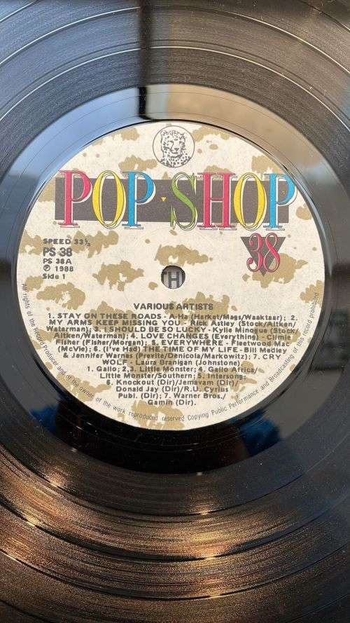 POP SHOP 38 ~ Various Original Artists (LP) SA PRESS 1988 EX