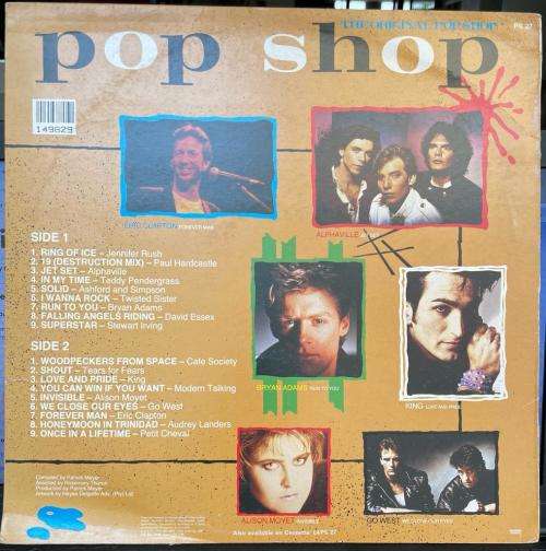 POP SHOP VOL 27 - 18 Various Original Artists (1980`S CLASSICS) (LP) SA 1985 VG+