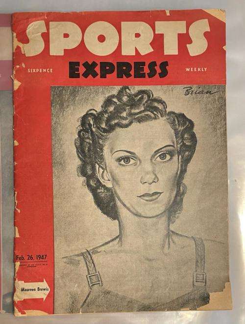 1947 SPORTS EXPRESS TABLOID NEWSPAPER - Original Edition From 26 Feb 1947 Complete