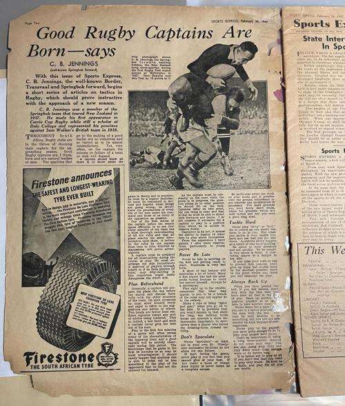1947 SPORTS EXPRESS TABLOID NEWSPAPER - Original Edition From 26 Feb 1947 Complete