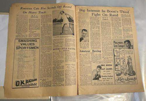 1947 SPORTS EXPRESS TABLOID NEWSPAPER - Original Edition From 26 Feb 1947 Complete