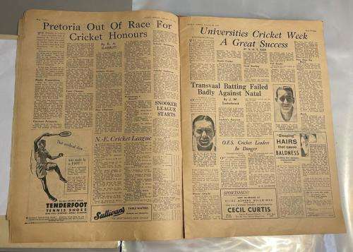 1947 SPORTS EXPRESS TABLOID NEWSPAPER - Original Edition From 26 Feb 1947 Complete