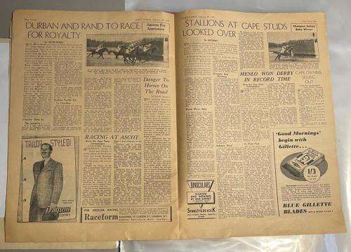 1947 SPORTS EXPRESS TABLOID NEWSPAPER - Original Edition From 26 Feb 1947 Complete