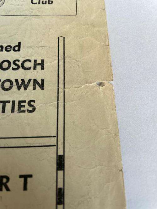 1956 RARE STELLENBOSCH + CAPE TOWN UNI COMBINED vs NEWPORT, WALES played at NEWPORT WALES 9 FEB 1956