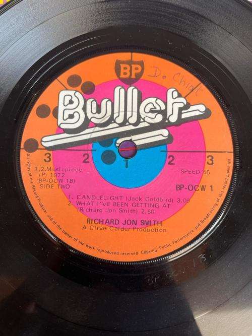 RICHARD JON SMITH - CANDLELIGHT / Happy And Gay [7 SINGLE EP 45]  (1972) SA Press VG+