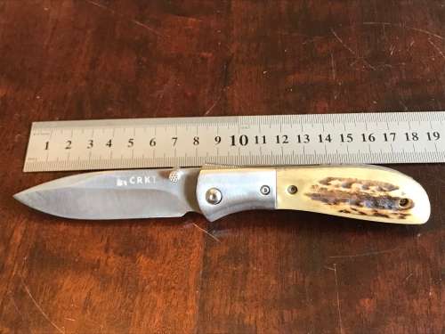 CRKT Carson M4-02S Stag handle knife