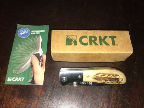 CRKT Carson M4-02S Stag handle knife