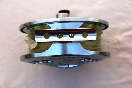 Stealth Blue Water Fly Fishing Reel + Spare Spool. Includes Backing & Fly Lines