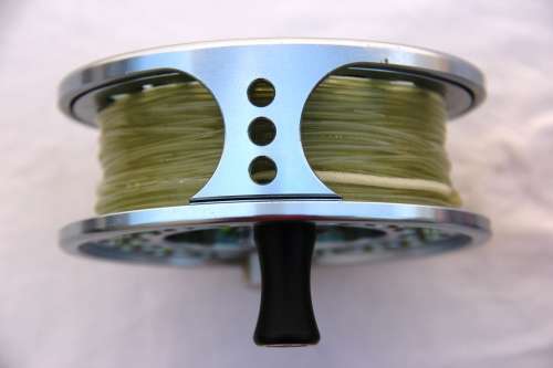 Stealth Blue Water Fly Fishing Reel + Spare Spool. Includes Backing & Fly Lines